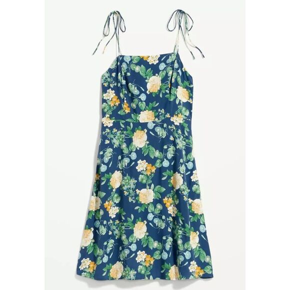 ✨Old Navy Fit & Flare Tie-Strap Mini Sz Medium Dress✨ - Picture 3 of 8